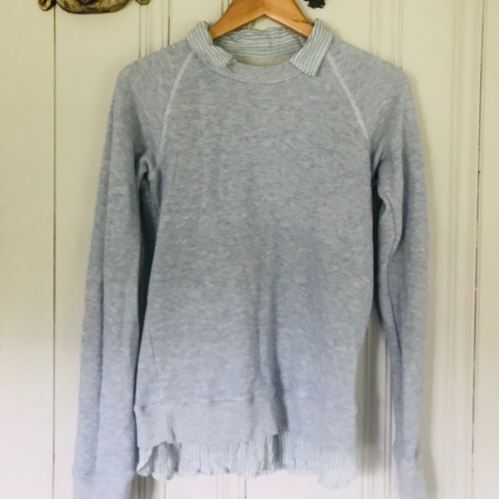 AMERICAN COLORS BY ALEX LEHR SWEATSHIRT W COLAR